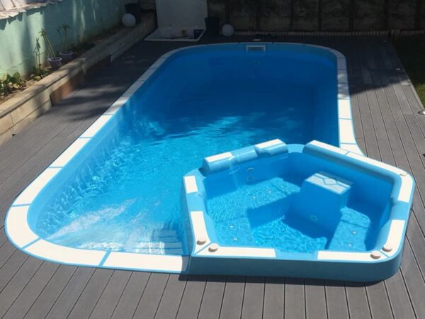 piscina de fibra venus con spa